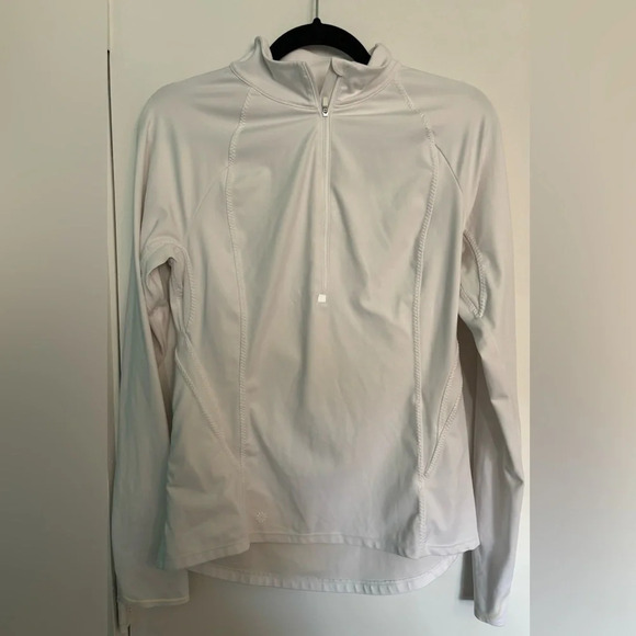 Athleta White Half Zipper Jacket Women's‎ Size: Small - Picture 1 of 6